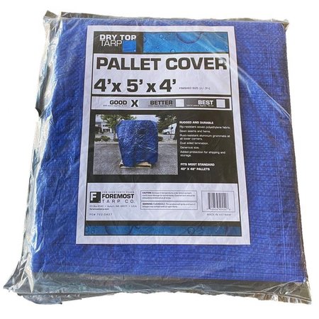 AUBUCHON Foremost Tarp Co. Dry Top 4 ft. W X 5 ft. L Medium Duty Polyethylene Tarp Blue 40454